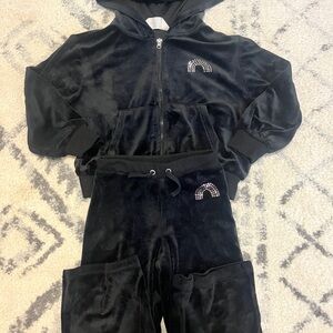 H&M Black Hoodie with Zipper set